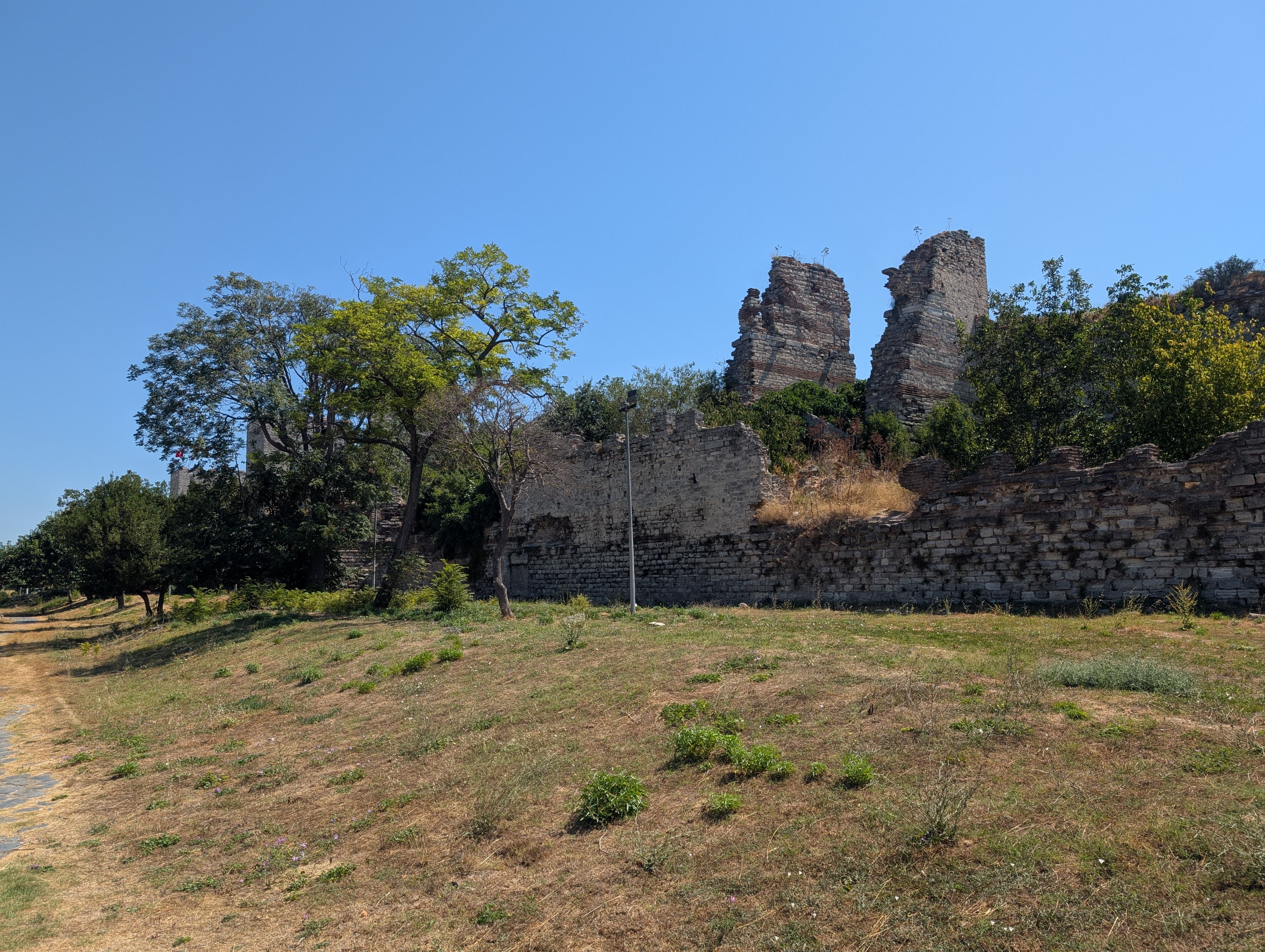 Theodosian Land Walls near the Fourth Military Gate Theodosian Land Walls near the Fourth Military Gate