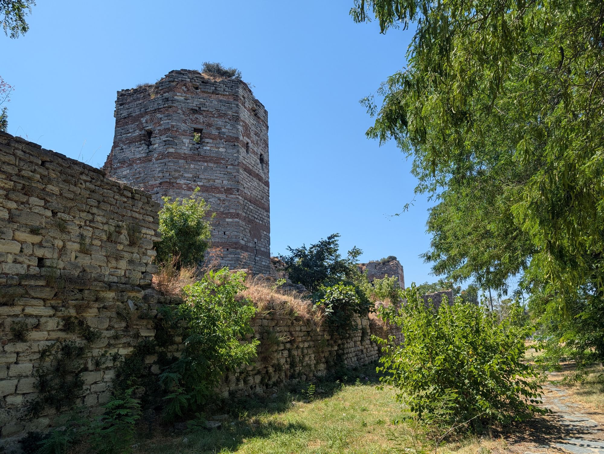 Theodosian Land Walls near the Fourth Military Gate Theodosian Land Walls near the Fourth Military Gate