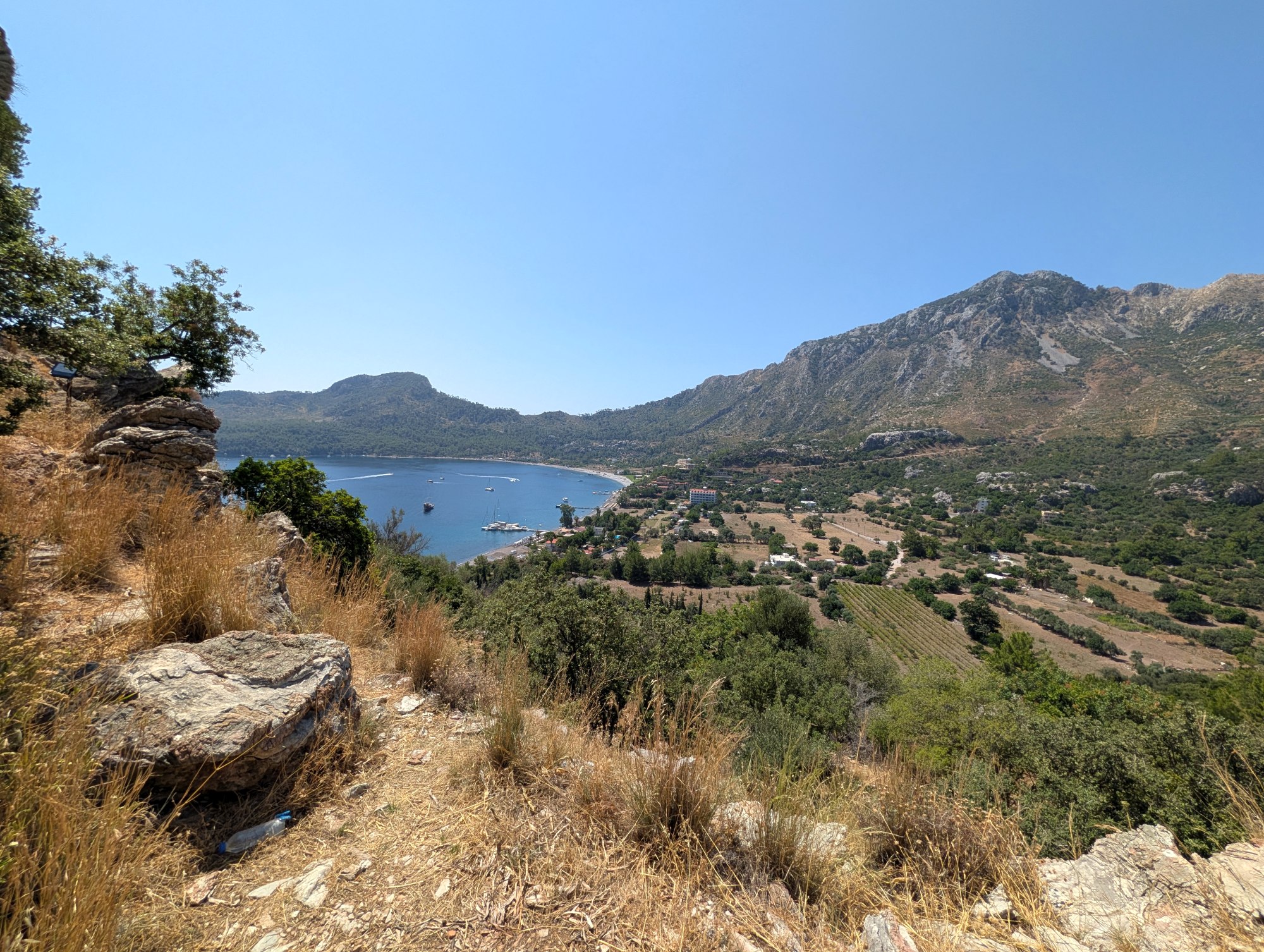 View from Amos towards the south — Kumlubük Bay View from Amos towards the south — Kumlubük Bay
