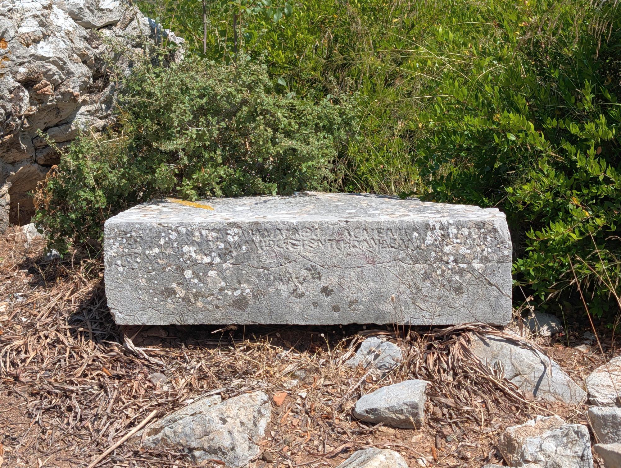 Greek inscription within the necropolis of Amos Greek inscription within the necropolis of Amos