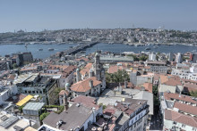 View from the Galata Tower in Istanbul