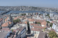View from the Galata Tower in Istanbul