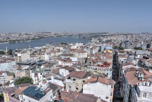 View from the Galata Tower in Istanbul